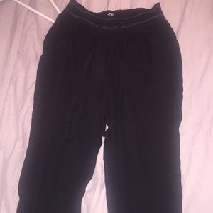 Black flowy pants